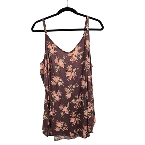 Torrid NWT Floral Top • Mauve Pink Size 2 • Women’s Plus Size - Picture 1 of 4